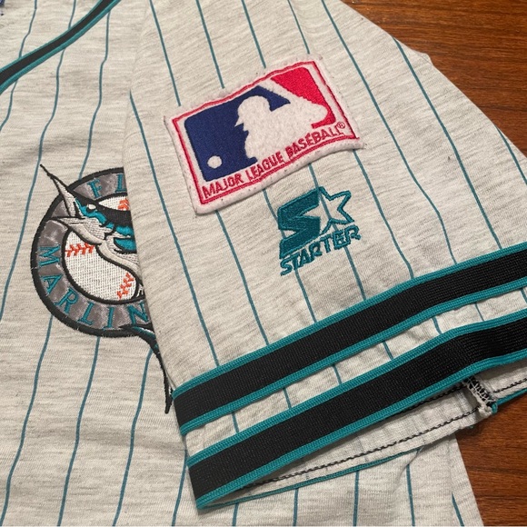VINTAGE 90s Florida Marlins MLB Jersey - L - Picture 5 of 7